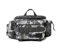 pumpumlia Sac à bandoulière multifonctionnel pour matériel de pêche - Bandoulière unique - Grande capacité - Étanche - Pour appâts - Organisateurs d'outils, Gris ciel, Taille unique