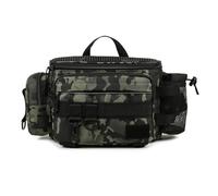 pumpumlia Sac à bandoulière multifonctionnel pour matériel de pêche - Bandoulière unique - Grande capacité - Étanche - Pour appâts - Organisateurs d'outils, Camouflage nuit noire, Taille unique