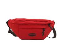 pumpumlia Sac à bandoulière pratique et sécurisé pour la randonnée et le shopping, sacs à bandoulière en nylon, sacs de sport, poches de poitrine, Rouge, One Size