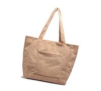 pumpumlia Sac à main élégant en velours côtelé de grande capacité pour les aisselles, sac à bandoulière tendance décontracté avec poignée supérieure pour dames, kaki, One Size
