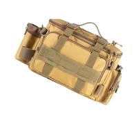 pumpumlia Sac de pêche à bandoulière à une seule épaule, plusieurs poches pour équipement de pêche, sac de transport, sac de transport pour l'extérieur, portable, multi-poches, Ajouter du camoufla à