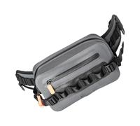 pumpumlia Sac de rangement multifonction pour pêche à l'eau - Sac de rangement pour leurres d'extérieur - Sac d'épaule avec revêtement en TPU, multicolore, Small Gray