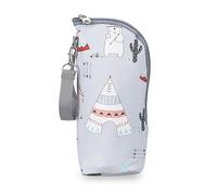 pumpumlia Sac isotherme pour biberon de bébé avec fermeture éclair Motif dessin animé, a