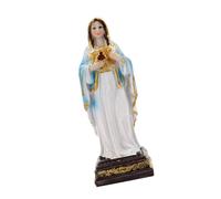 pumpumlia Sculpture de la mère sacrée et du Saint-Père en résine - Statue de collection - Ornement religieux catholique - Cadeau pour la maison