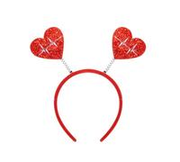 pumpumlia Serre-tête à paillettes en forme de cœur scintillant pour festival, amis, Saint-Valentin, fête, club