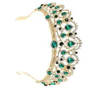 pumpumlia Serre-tête luxueux pour fille - Pour fête d'anniversaire - Élégant concours de beauté - Goutte d'eau - Costume de mariage - Couronne en strass