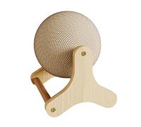 pumpumlia Sphère à gratter pour chats avec support stable, tampon de rechange résistant à l'usure, papier haute densité pour planche à gratter, grande planche en forme de roue