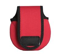 pumpumlia Spinnings Reel Covers Case Bag Portable Fishing Covers Baitcasting Trolling Fishing Protective Reel Cover Portable, Rouge, 13x11