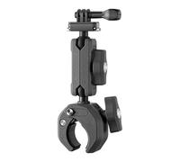pumpumlia Support de caméra pour guidon de moto, double joint à rotule, angles réglables, support de serrage robuste pour le sport en métal