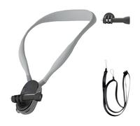 pumpumlia Support de cou ergonomique pliable pour caméra GO 3S - Design réglable - Harnais en silicone antidérapant - Anti-secousses - Support de caméra d'action