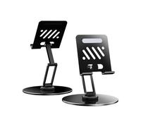 pumpumlia Support de tablette réglable et pliable avec base rotative à 360° pour dessin, vidéoconférence, visionnage de films, support de téléphone