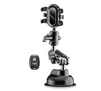 pumpumlia Support de téléphone portable à ventouse pour tableau de bord - Réglable - Rotation mains libres - Pour pare-brise de voiture
