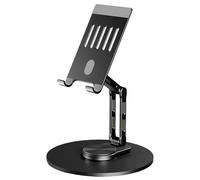 pumpumlia Support de téléphone portable réglable - Pliable - Design portable - Rotation à 360° - Plusieurs angles - Base en métal - Téléphone réglable