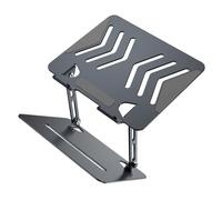 pumpumlia Support réglable en acier carbone pour ordinateur portable - Rangement facile pour ordinateur portable