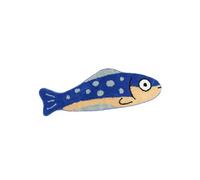 pumpumlia Tapis de flocage amusant avec motif poissons, surface robuste, idéal pour chambre d'enfant, salon, entretien facile, lavable et décoration d'intérieur