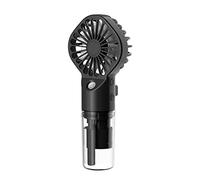 pumpumlia Ventilateur brumisateur portable silencieux avec 4 vitesses USB pour bureau, maison, voyage, jet d'eau portable rechargeable par USB
