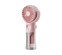 pumpumlia Ventilateur de brumisation portable rechargeable 4 vitesses de réglage de la vitesse Petit ventilateur de refroidissement