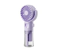 pumpumlia Ventilateur de brumisation portable rechargeable 4 vitesses de réglage de la vitesse Petit ventilateur de refroidissement