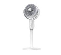 pumpumlia Ventilateur de bureau rechargeable avec fonction minuterie, hauteur réglable, fonctionnement silencieux, oscillations à 5 vitesses, ventilateur de bureau réglable