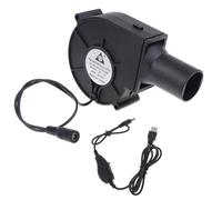 pumpumlia Ventilateur de cuisson en plein air pour barbecue 5 V USB 12 V 5,5 x 2,1 mm Souffleur pour pique-nique, camping, barbecue