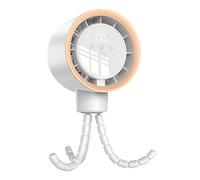pumpumlia Ventilateur de poussette flexible rechargeable pour voyage - Réglage de la vitesse 100 - Texture pour bureau USB extérieur avec affichage numérique