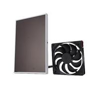 pumpumlia Ventilateur de refroidissement à énergie solaire pour abri de jardin - Convient pour les maisons et les serres