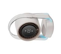 pumpumlia Ventilateur de refroidissement oscillant avec 100 réglages de vitesse, batterie rechargeable de 3500 mAh, écran LED, refroidisseurs silencieux, vitesse réglable