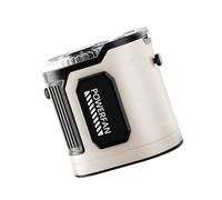 pumpumlia Ventilateur portable étanche avec plusieurs niveaux de vitesse, batterie rechargeable pour les chantiers de randonnée et les activités, ventilateur portable réglable à plusieurs vitesses