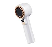 pumpumlia Ventilateur portable rechargeable par USB, 199 vitesses, refroidissement silencieux avec compression froide pour voyage, camping, bureau, maison, ventilateur portable avec affichage