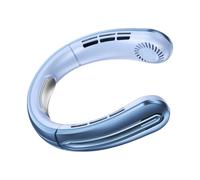 pumpumlia Ventilateur portable sans pales rechargeable à 360 degrés 5 vitesses réglables silencieux pour la maison, le bureau, les voyages, le sport, affichage numérique portable