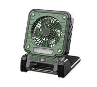pumpumlia Ventilateur solaire pliable d'extérieur USB rechargeable pour camping, randonnée, urgences, utilisation avec ventilateur solaire avec lumière