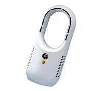 pumpumlia Ventilateur tour sans pales - Grande batterie rechargeable par USB - Texture ABS - Convient pour les voyages et le camping - Ventilateur de brouillard de bureau ABS pour la maison et le