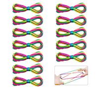 Pumuky Jeu de Corde à Doigts Arc-en-Ciel - 12 Pièces Ztringz pour Enfants