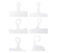 Pumwoy 6 Pièces Poignée de Planche à Découper, Cutting Board Handle Templates Modèles de Charcuterie, Pochoirs de Traçage Incurvés Travail du Bois, Planche à DéCouper Gabarit de Toupie