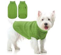 PUMYPOREITY Chandail pour chien de taille moyenne comme un garçon, manteau d'hiver extensible pour chien, facile à mettre, col roulé pour animal de compagnie, chandail d'hiver en tricot confortable