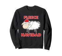 Pun de Noël en Polaire Navidad Funny Sheep Sweatshirt