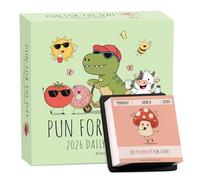Pun Motivational Desk Calendar 2026, Funny Tear-Off Desk Calendar 2026, Monthly Perpetual Planner with Puns Positive Quotes for Home School Dorm Decor
