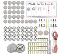 Punaise Ciel de Toit Voiture Gris 50Pcs - Kit Reparation Ciel de Toit Voiture - Tissu Ciel de Toit Voiture - Réparer le Toit de n'Importe quelle Voiture(50pcs gris)