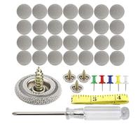 Punaise Ciel de Toit Voiture pour Bentley Continental GT 2012-2025 | Lot de 60 Rivets pour Ciel de Toit, Fixation Tissu Revêtement Voiture, avec Goupilles, Tournevis, Mètre Ruban