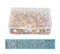 Punaises de Drapeau National Punaises en Acier Inoxydable de qualité supérieure avec Guide du Drapeau National pour la décoration de Bureau et Les Tableaux d'affichage 200 pièces