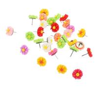 Punaises en plastique et en fil d'acier | Multicolore 1,30 x 1,10 x 1,10 cm : fournitures de bureau en liège for cartes et bulletins