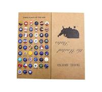 Punaises pour tableau d'affichage - Conception de drapeaux d'État | 51Pieces pièces de clous décoratifs fonctionnels | Crochets portables en, affichage pour la maison