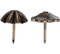 Punaises pour tapis, Parapluie/trèfle à quatre feuilles, 10 pièces, 20x22mm, boîte bijoux en bois, punaises de canapé, goujons porte, adaptés au bureau l'école(Umbrella 20x23mm)