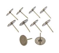Punaises, punaises pour meubles, Lot de 10 clous tapisserie en métal x 22 mm, couleur bronze antique, dans un coffret bois