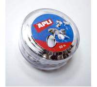 Punaises rondes - APLI - Acier nickelé - Boîte de 50 - Tête ronde - Mixte