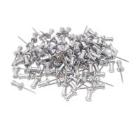 Punaises t te en aluminium, pointe en acier 5/8"""""""" argent es, 100 par bo te [lot de 2]