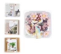 Punaises Tableau Liège Fleurie Punaise Décorative pour Tableaux D'affichage 0,5 Pouces Mignonne Punaises Amusante pour Tableaux à épingles Carton pour Accrocher des Affiches 、punaise、punaises(50pcs)