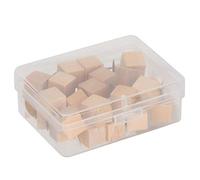 Punaises Tête en Bois en Acier avec Pointe pour Punaises à Dessin en Bois Décoratives pour Photos de Calendrier avec Tableau de Liège avec Boîte(Square Pushpin 30pcs)