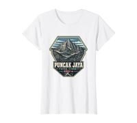 Puncak Jaya 4884m Carstensz Pyramide Papouasie Sommet d'escalade T-Shirt Graphique avec Valeur