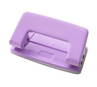 Punch à 2 Trous, Poinçon de Papier d'Espacement de 6 mm, Mini Outil de Poinçonnage de Papier de Bureau Portable, Poinçon à Double Trou pour Papier de 1 mm d'Épaisseur (Violet)